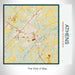 Rendered View of Athens Tennessee Map on 17oz Stainless Steel Insulated Tumbler in Woodblock Map Style