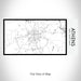 Rendered View of Athens Texas Map on 17oz Stainless Steel Insulated Bottle with printed classic style map