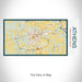 Rendered View of Athens Texas Map on 17oz Stainless Steel Insulated Bottle with printed woodblock style map