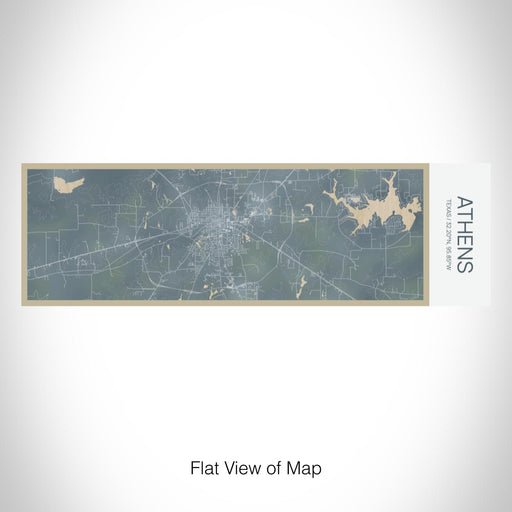 Rendered View of Athens Texas Map on 10oz Stainless Steel Insulated Cup in Afternoon with Sliding Lid