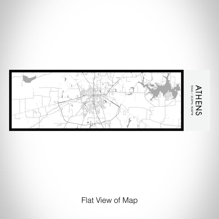 Rendered View of Athens Texas Map on 10oz Stainless Steel Insulated Cup in Classic with Sliding Lid