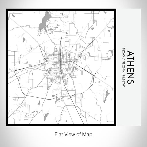 Rendered View of Athens Texas Map on 17oz Stainless Steel Insulated Tumbler in Classic Map Style