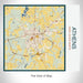 Rendered View of Athens Texas Map on 17oz Stainless Steel Insulated Tumbler in Woodblock Map Style