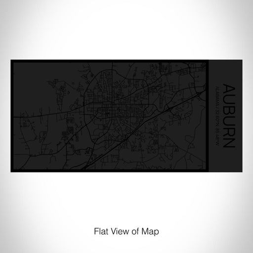 Rendered View of Auburn Alabama Map on 17oz Stainless Steel Insulated Cola Bottle in Stainless in Matte Black