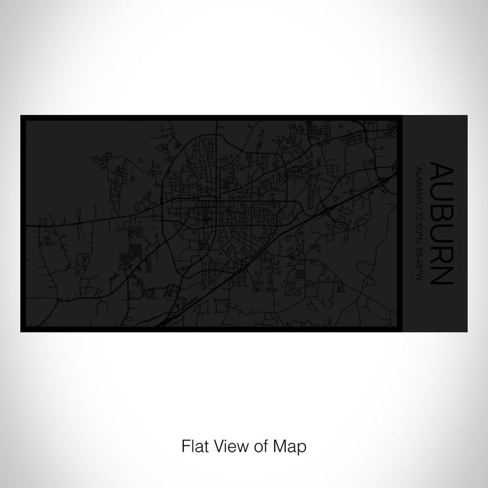 Rendered View of Auburn Alabama Map on 17oz Stainless Steel Insulated Cola Bottle in Stainless in Matte Black