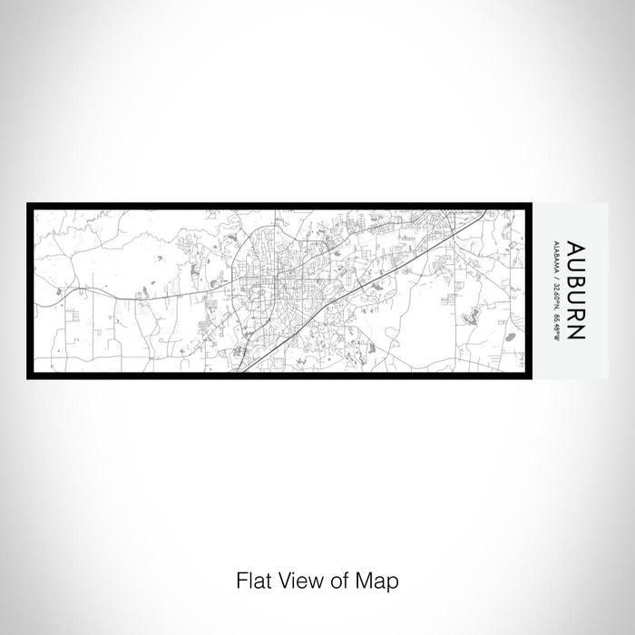 Rendered View of Auburn Alabama Map on 10oz Stainless Steel Insulated Cup in Classic with Sliding Lid