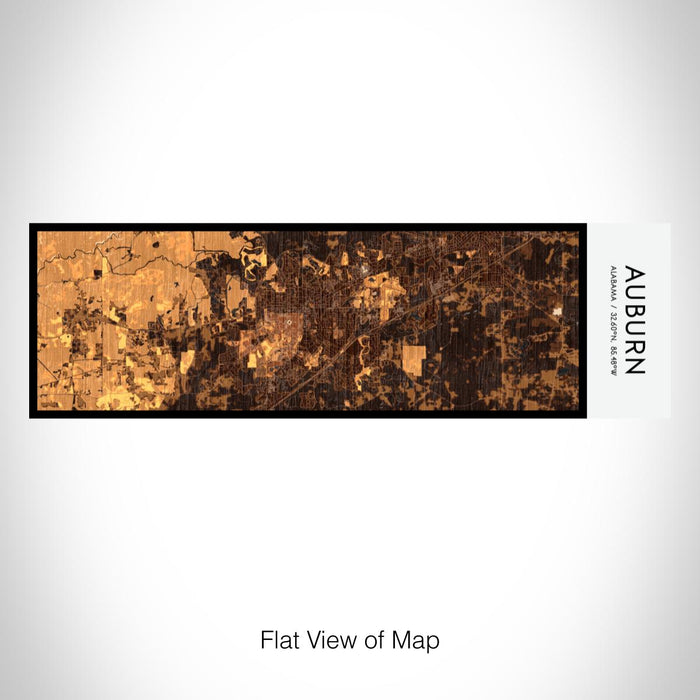 Rendered View of Auburn Alabama Map on 10oz Stainless Steel Insulated Cup in Ember with Sliding Lid