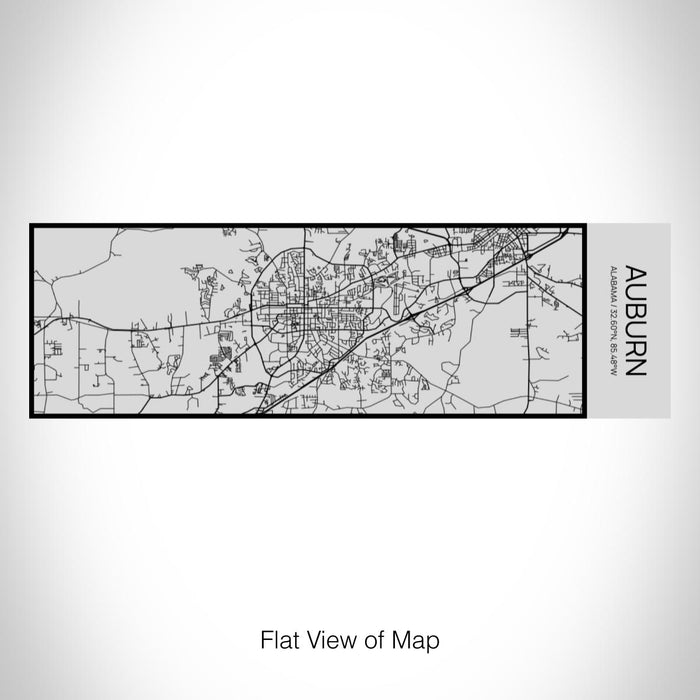 Rendered View of Auburn Alabama Map on 10oz Stainless Steel Insulated Cup with Sipping Lid
