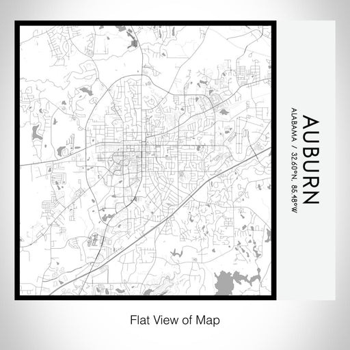 Rendered View of Auburn Alabama Map on 17oz Stainless Steel Insulated Tumbler in Classic Map Style