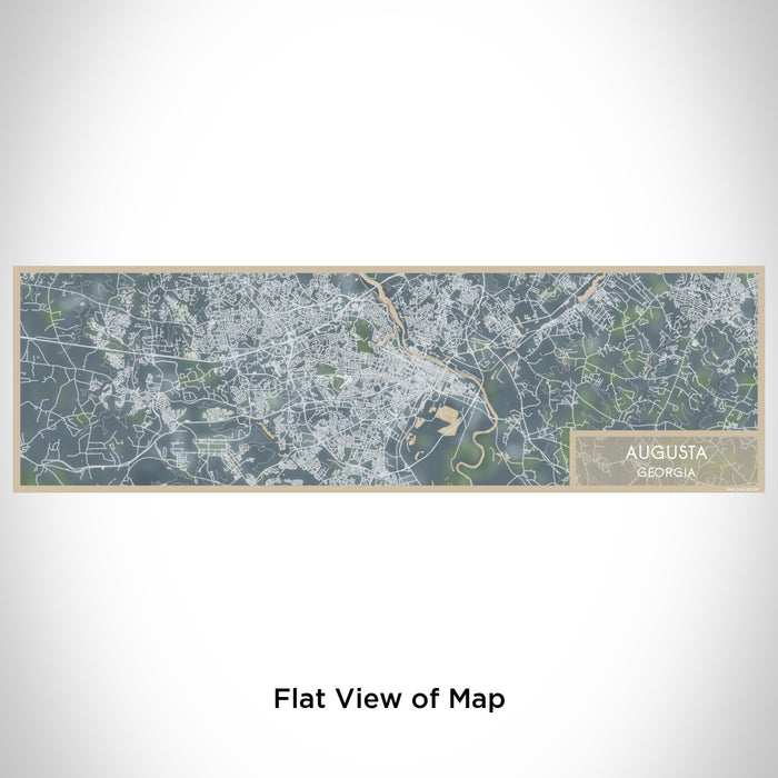 Flat View of Map Custom Augusta Georgia Map Enamel Mug in Afternoon