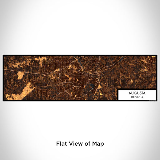 Flat View of Map Custom Augusta Georgia Map Enamel Mug in Ember