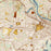 Augusta Georgia Map Print in Woodblock Style Zoomed In Close Up Showing Details