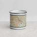 Front View Custom Augusta Georgia Map Enamel Mug in Woodblock