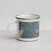 Left View Custom Augusta Maine Map Enamel Mug in Afternoon