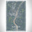 Augusta Maine Map Print Portrait Orientation in Afternoon Style With Shaded Background