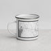 Left View Custom Augusta Maine Map Enamel Mug in Classic