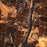Augusta Maine Map Print in Ember Style Zoomed In Close Up Showing Details