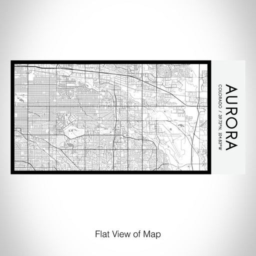 Rendered View of Aurora Colorado Map on 17oz Stainless Steel Insulated Bottle with printed classic style map