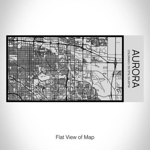 Rendered View of Aurora Colorado Map on 17oz Stainless Steel Insulated Cola Bottle in Stainless