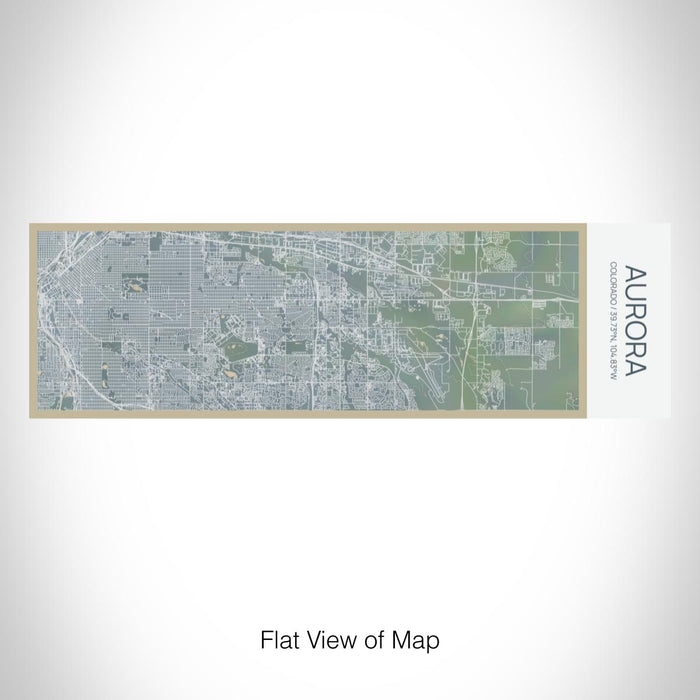 Rendered View of Aurora Colorado Map on 10oz Stainless Steel Insulated Cup in Afternoon with Sliding Lid