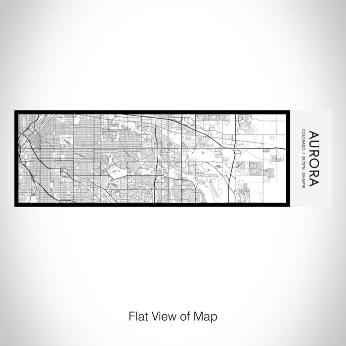 Rendered View of Aurora Colorado Map on 10oz Stainless Steel Insulated Cup in Classic with Sliding Lid