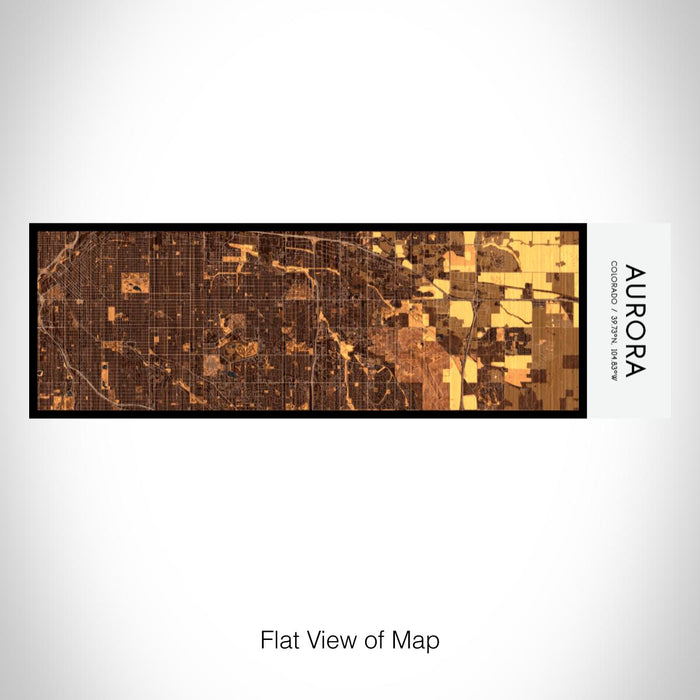 Rendered View of Aurora Colorado Map on 10oz Stainless Steel Insulated Cup in Ember with Sliding Lid