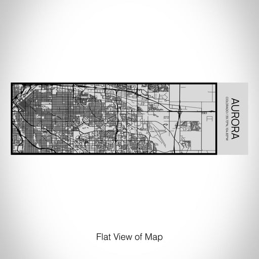 Rendered View of Aurora Colorado Map on 10oz Stainless Steel Insulated Cup with Sipping Lid