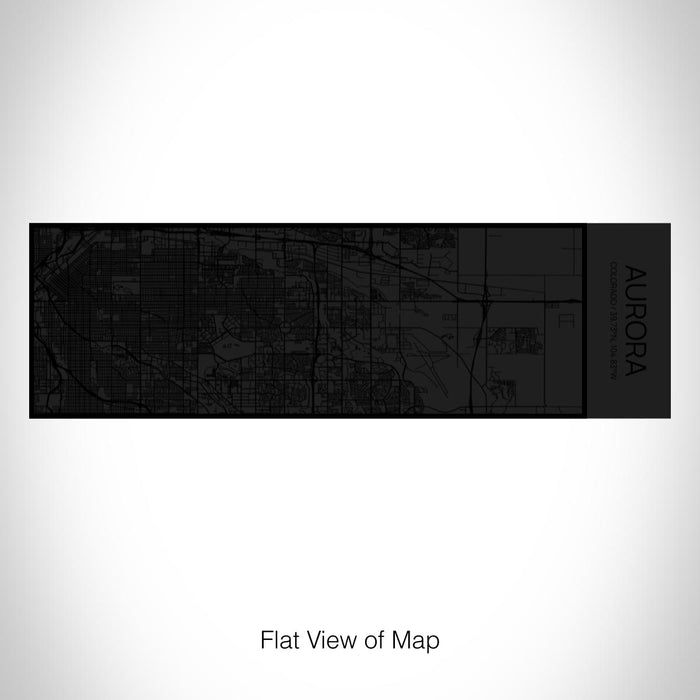 Rendered View of Aurora Colorado Map on 10oz Stainless Steel Insulated Cup in Matte Black with Sliding Lid