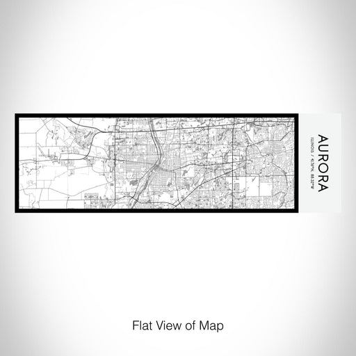 Rendered View of Aurora Illinois Map on 10oz Stainless Steel Insulated Cup in Classic with Sliding Lid
