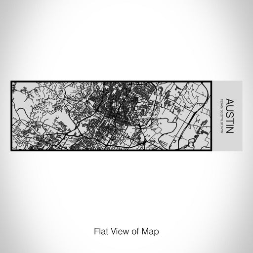 Rendered View of Austin Texas Map on 10oz Stainless Steel Insulated Cup with Sipping Lid