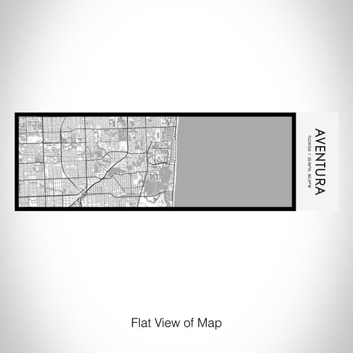 Rendered View of Aventura Florida Map on 10oz Stainless Steel Insulated Cup in Classic with Sliding Lid