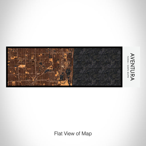 Rendered View of Aventura Florida Map on 10oz Stainless Steel Insulated Cup in Ember with Sliding Lid