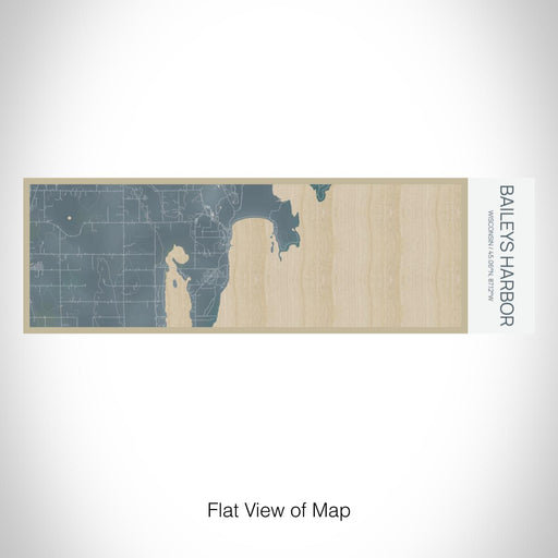 Rendered View of Baileys Harbor Wisconsin Map on 10oz Stainless Steel Insulated Cup in Afternoon with Sliding Lid