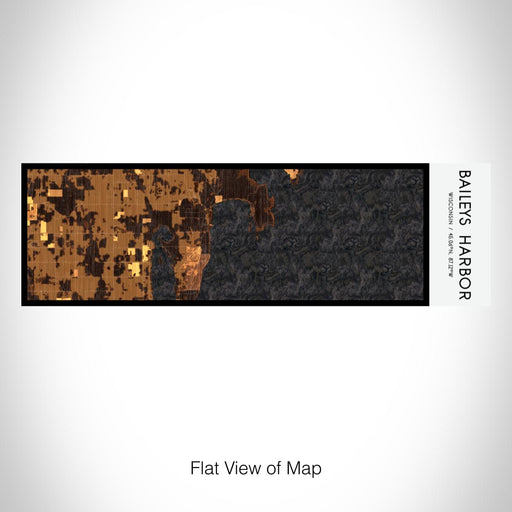 Rendered View of Baileys Harbor Wisconsin Map on 10oz Stainless Steel Insulated Cup in Ember with Sliding Lid