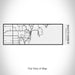 Rendered View of Baileys Harbor Wisconsin Map on 10oz Stainless Steel Insulated Cup in Matte White with Sliding Lid