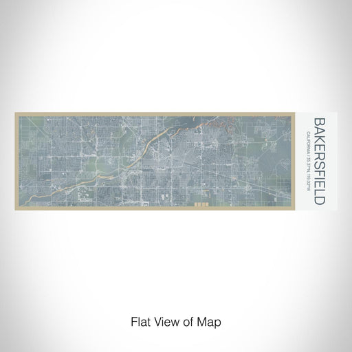 Rendered View of Bakersfield California Map on 10oz Stainless Steel Insulated Cup in Afternoon with Sliding Lid