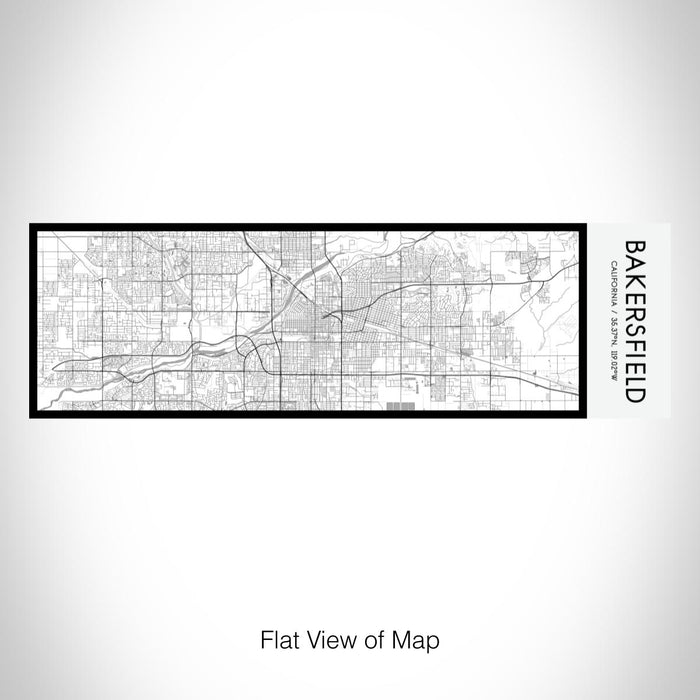 Rendered View of Bakersfield California Map on 10oz Stainless Steel Insulated Cup in Classic with Sliding Lid