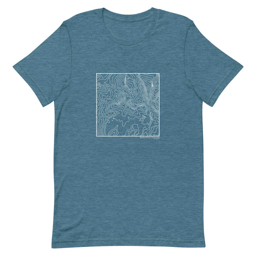 Baldy Cinco Colorado Topographic  Map Unisex T-Shirt with City inscription in Heather Teal
