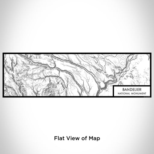 Flat View of Map Custom Bandelier National Monument Map Enamel Mug in Classic