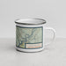 Right View Custom Bandelier National Monument Map Enamel Mug in Woodblock