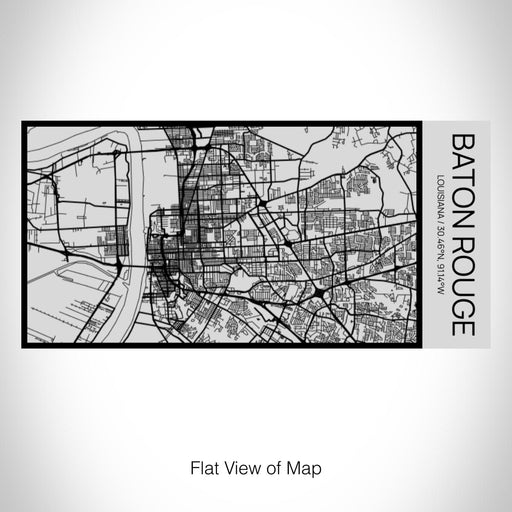 Rendered View of Baton Rouge Louisiana Map on 17oz Stainless Steel Insulated Cola Bottle in Stainless