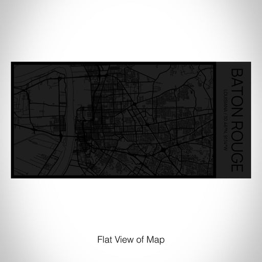 Rendered View of Baton Rouge Louisiana Map on 17oz Stainless Steel Insulated Cola Bottle in Stainless in Matte Black
