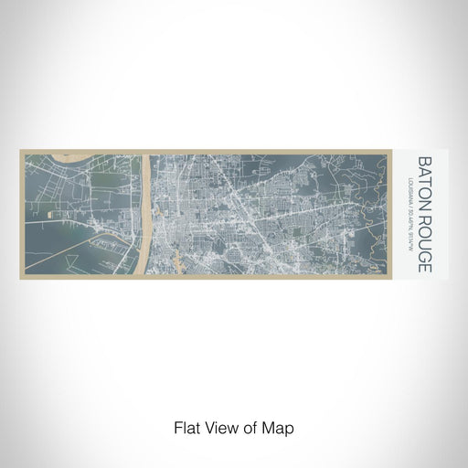 Rendered View of Baton Rouge Louisiana Map on 10oz Stainless Steel Insulated Cup in Afternoon with Sliding Lid