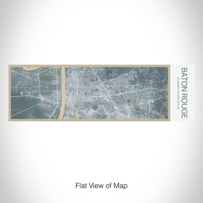 Rendered View of Baton Rouge Louisiana Map on 10oz Stainless Steel Insulated Cup in Afternoon with Sliding Lid