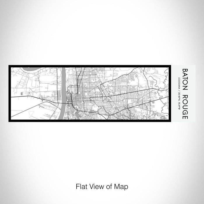 Rendered View of Baton Rouge Louisiana Map on 10oz Stainless Steel Insulated Cup in Classic with Sliding Lid