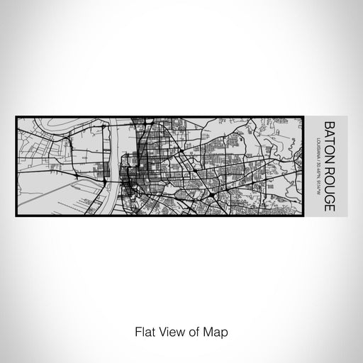 Rendered View of Baton Rouge Louisiana Map on 10oz Stainless Steel Insulated Cup with Sipping Lid