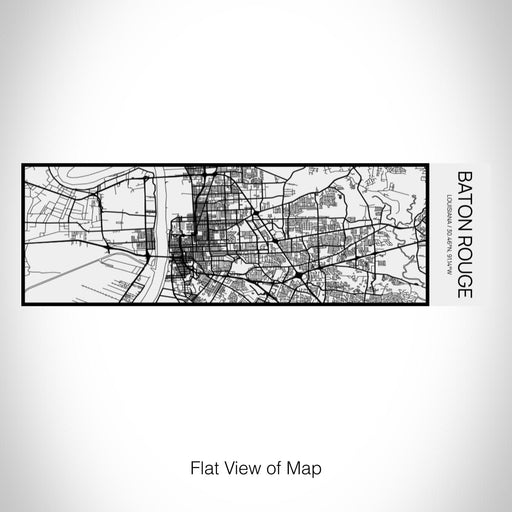 Rendered View of Baton Rouge Louisiana Map on 10oz Stainless Steel Insulated Cup in Matte White with Sliding Lid