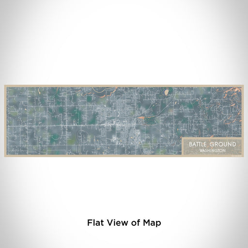 Flat View of Map Custom Battle Ground Washington Map Enamel Mug in Afternoon