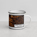 Right View Custom Battle Ground Washington Map Enamel Mug in Ember