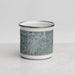 Front View Custom Bay City Michigan Map Enamel Mug in Afternoon